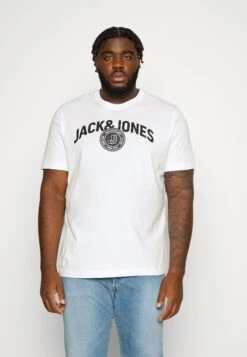 Jack & Jones Jcoounce- T-Shirt Print - White