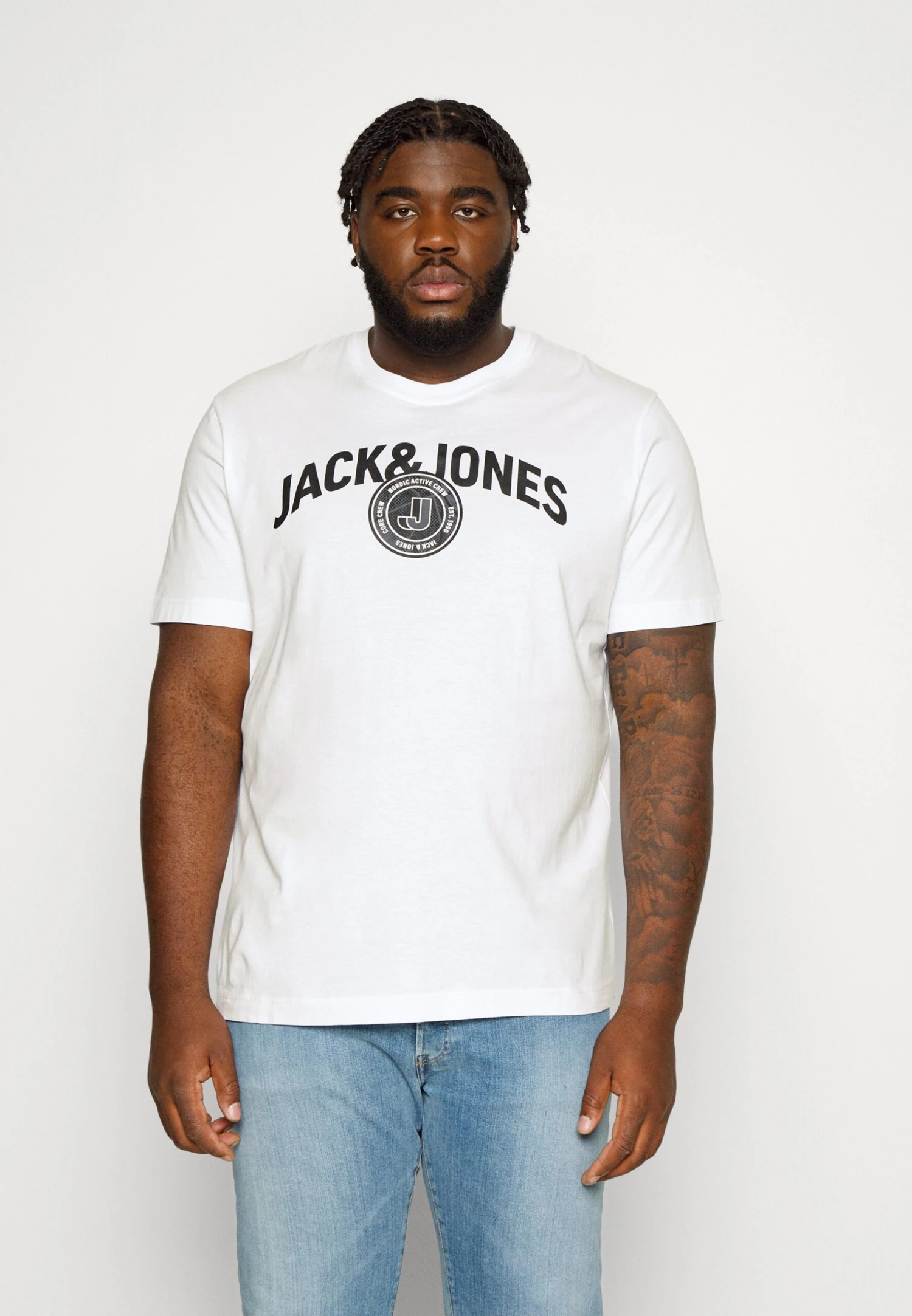 Jack & Jones Jcoounce- T-Shirt Print - White 1 Jack & Jones Jcoounce- T-Shirt Print - White