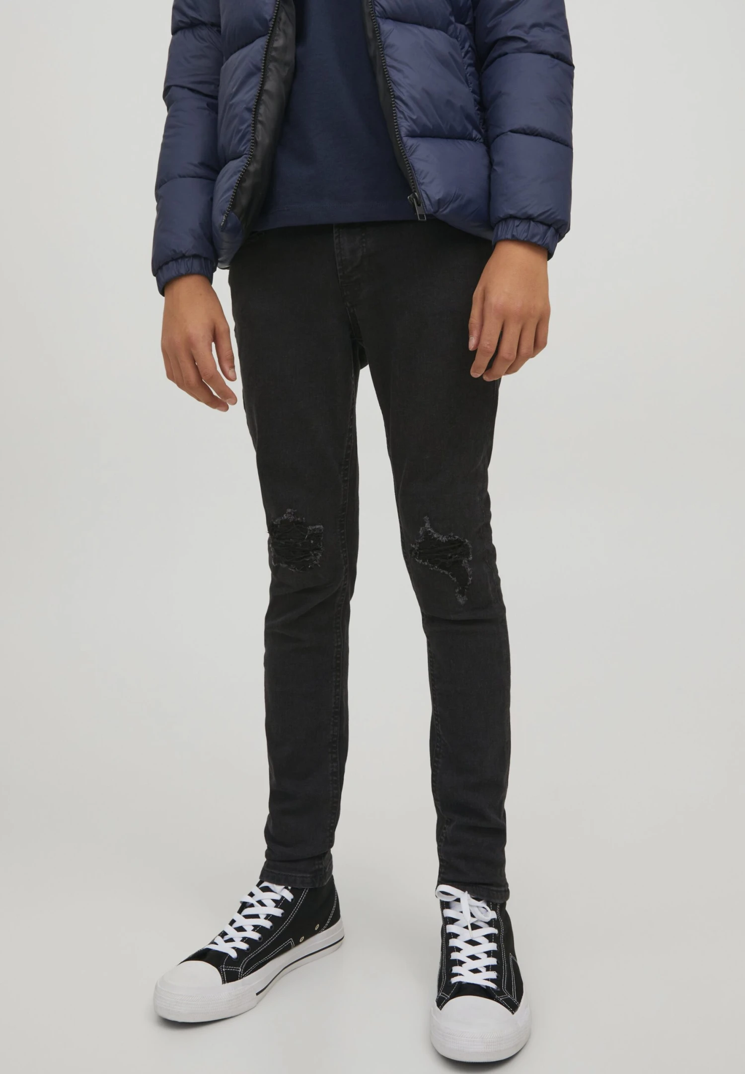 Jack & Jones Junior Jjiliam Jjoriginal- Jeans Skinny Fit - Black Denim 2 Jack & Jones Junior Jjiliam Jjoriginal- Jeans Skinny Fit - Black Denim - Afbeelding 2