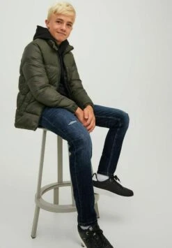 Jack & Jones Junior Slim Fit Jeans - Blue Denim -Jack & Jones c46462149a534f72ad8503a84f61aa7d