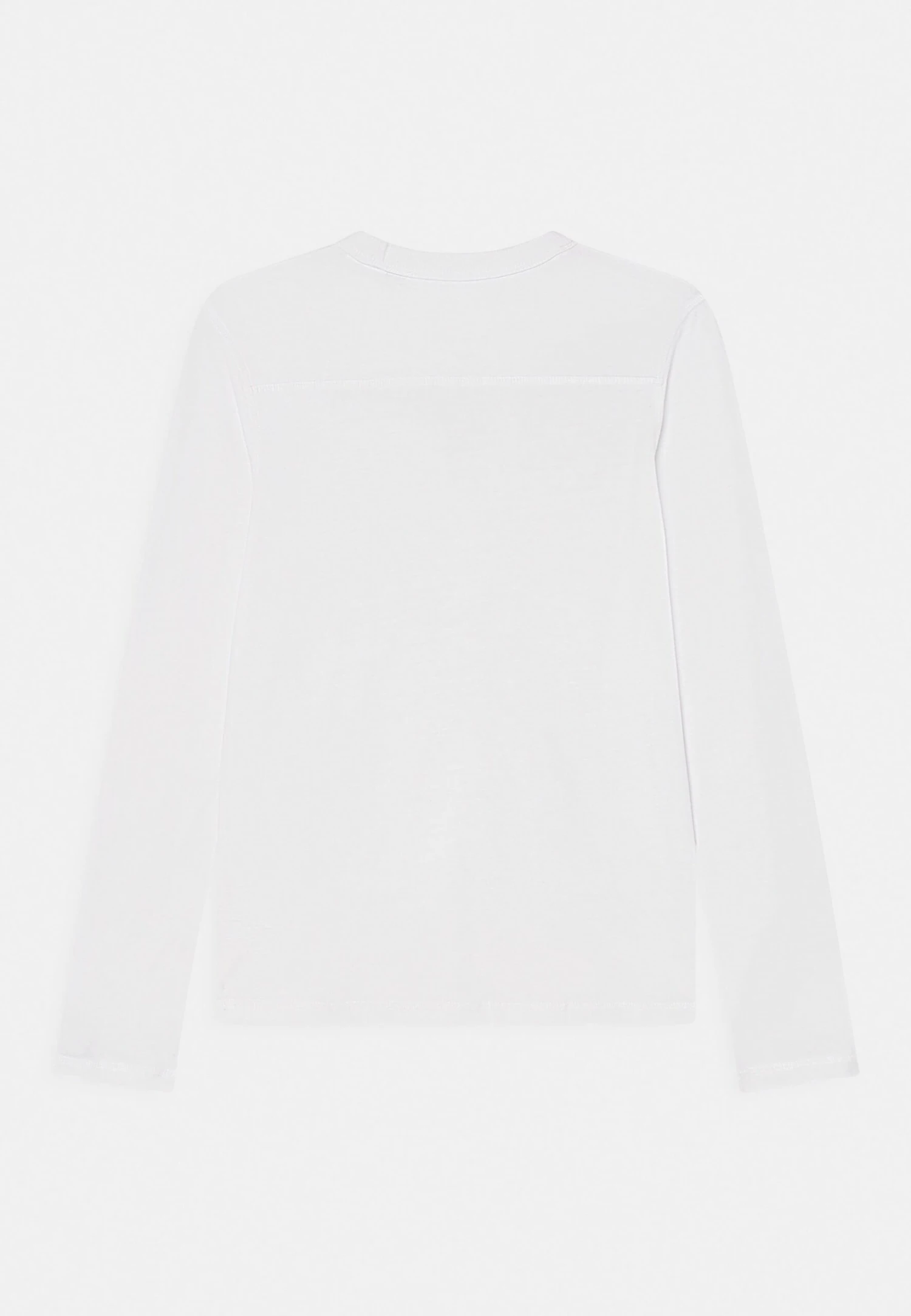 Jack & Jones Junior Jcoclassic Waffle Badge Tee- Longsleeve - White 2 Jack & Jones Junior Jcoclassic Waffle Badge Tee- Longsleeve - White - Afbeelding 2