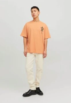 Jack & Jones Jorart Tee Crew Neck - T-Shirt Print - Copper Tan