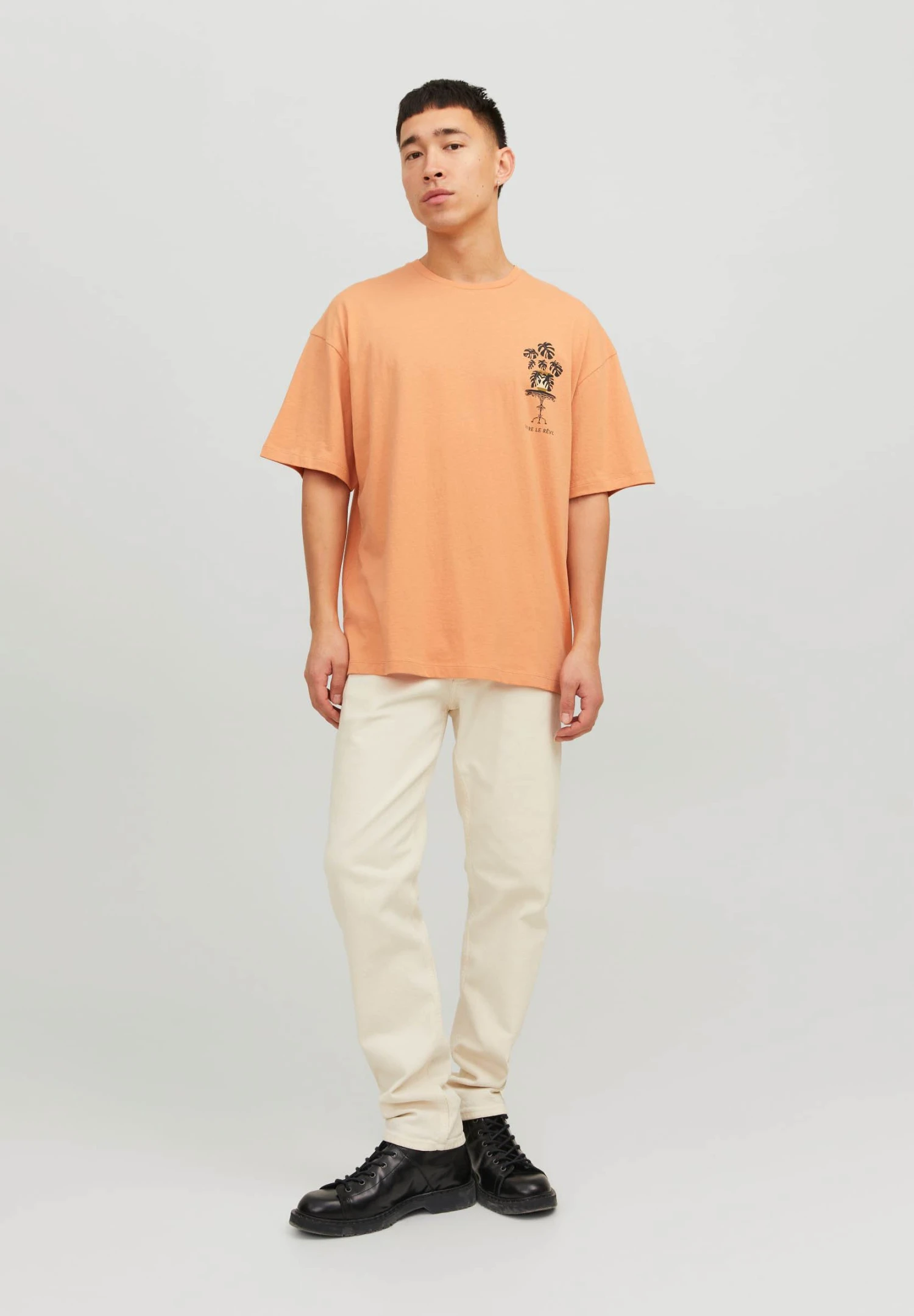 Jack & Jones Jorart Tee Crew Neck - T-Shirt Print - Copper Tan 1 Jack & Jones Jorart Tee Crew Neck - T-Shirt Print - Copper Tan