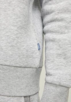 Jack & Jones Junior Jjelogo - Sweater Met Rits - Light Grey Melange/Print Nb/Rhododendron -Jack & Jones c5f05b2c1069421dbbc1ceda857955f9