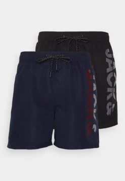 Jack & Jones Jjswim Splicelogo 2Pack - Zwemshorts - Black/Black + Navy Blazer -Jack & Jones c6544455f7164ac5b801de01ab270bcd