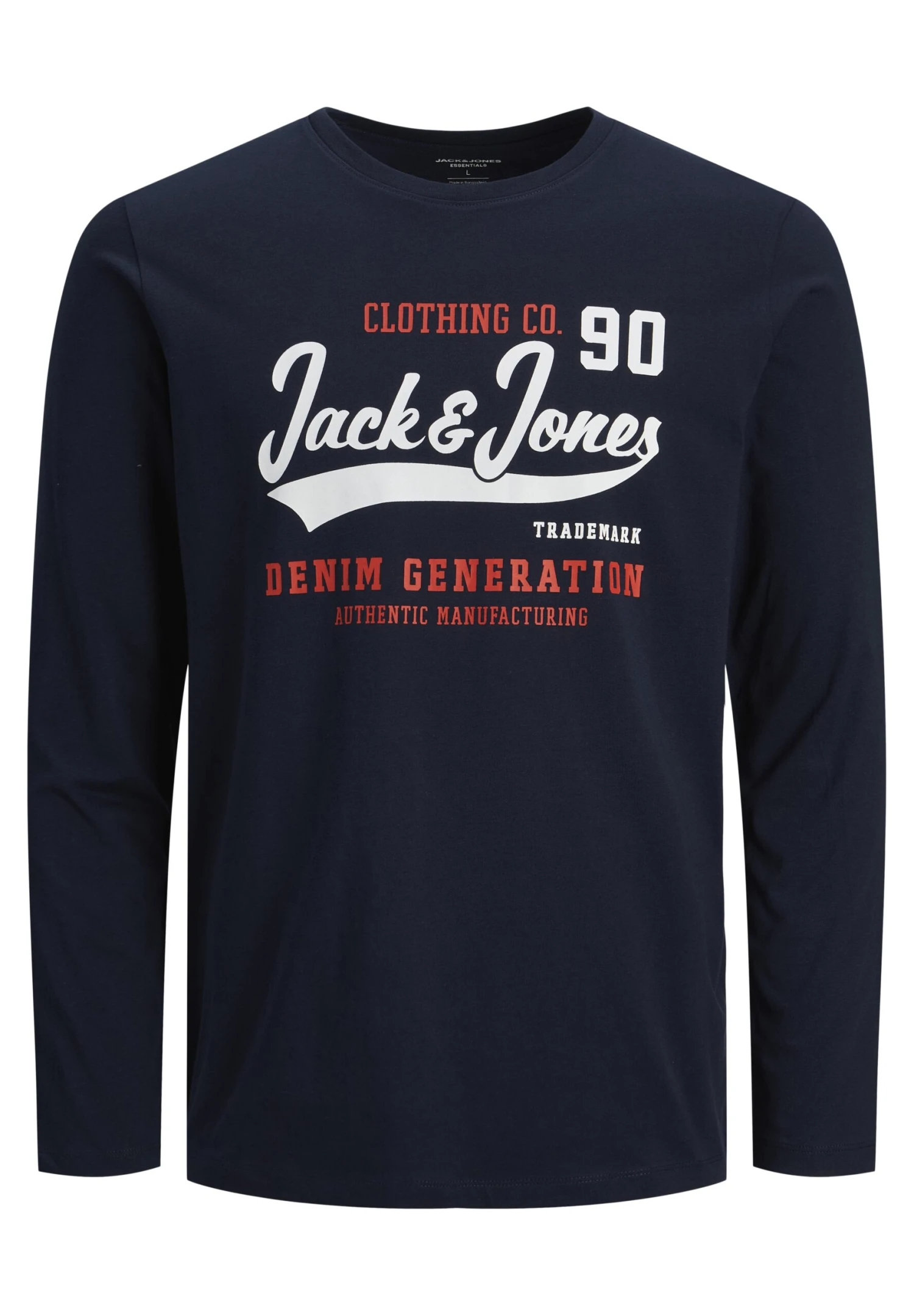 Jack & Jones Junior Jjelogo Tee O-Neck Jnr - Longsleeve - Navy Blazer/Truered/White 6 Jack & Jones Junior Jjelogo Tee O-Neck Jnr - Longsleeve - Navy Blazer/Truered/White - Afbeelding 6