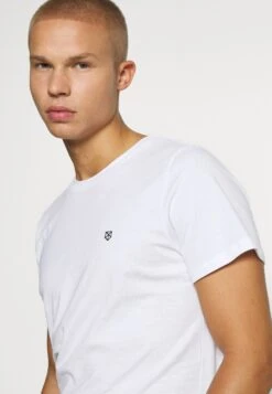 JACK&JONES Premium Jprbrody Tee Crew Neck 5 Pack - T-Shirt Basic - Navy Blazer/White/Olive Night/Black/Portroyale -Jack & Jones c94cb5dab283479285a70360854a3d09