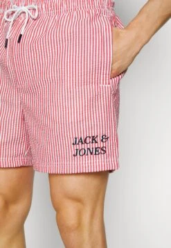 Jack & Jones Jpstfiji Seersucker- Zwemshorts - Chinese Red -Jack & Jones c9fd7bc5a22949b887cbd36c405b4b63