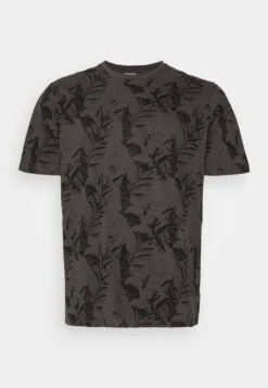 Jack & Jones Jjtropicana Tee Crew Neck - T-Shirt Print - Asphalt