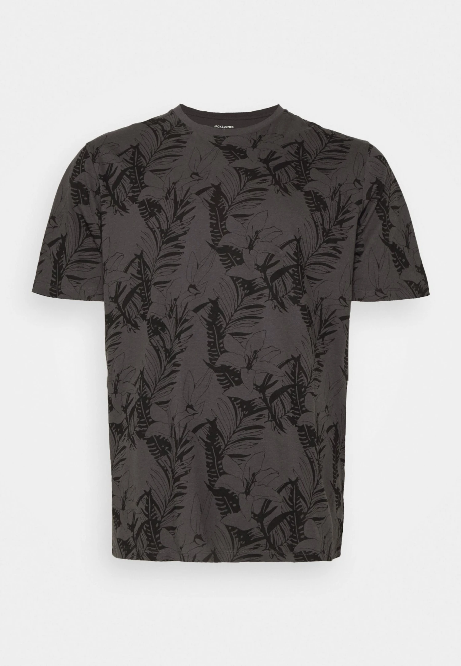 Jack & Jones Jjtropicana Tee Crew Neck - T-Shirt Print - Asphalt 1 Jack & Jones Jjtropicana Tee Crew Neck - T-Shirt Print - Asphalt