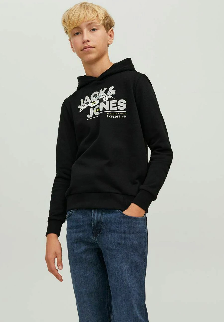 Jack & Jones Junior Hoodie - Black 2 Jack & Jones Junior Hoodie - Black - Afbeelding 2