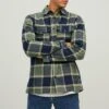 Jack & Jones Rddari Check L/S Sn - Lichte Jas - Dusty Olive