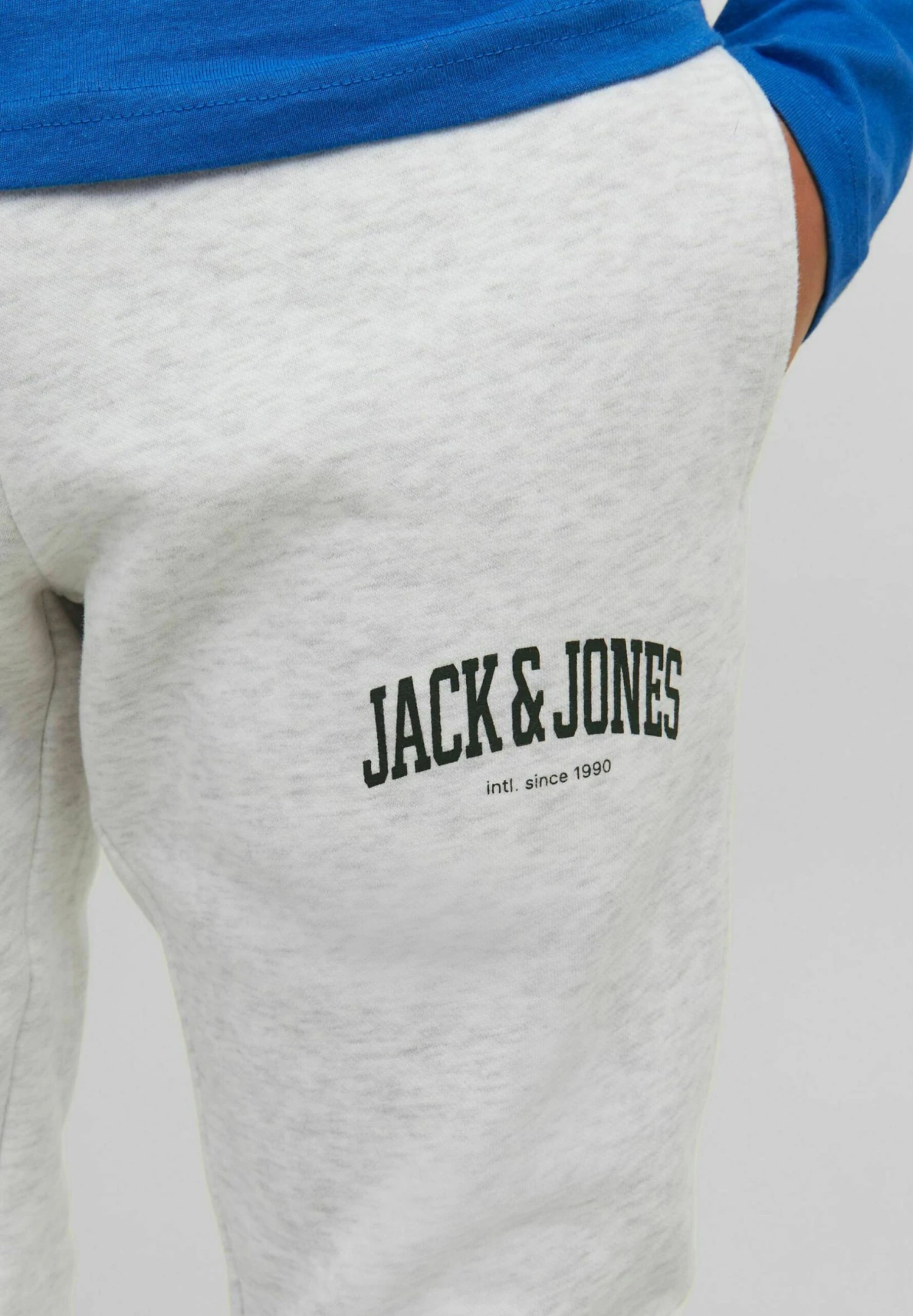 Jack & Jones Junior Trainingsbroek - White Melange 5 Jack & Jones Junior Trainingsbroek - White Melange - Afbeelding 5