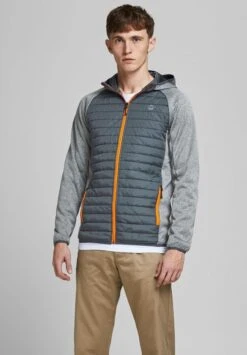 Jack & Jones Jjemulti Quilted Noos - Jas - Grey Melange