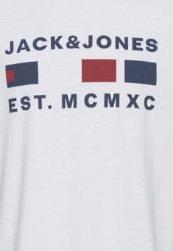 Jack & Jones Jcofreddie Tee Crew Neck- T-Shirt Print - White -Jack & Jones d814a7b7cac44b70bdcb4ed8389fef97