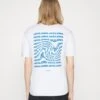 Jack & Jones Jjtwirl Tee Crew Neck - T-Shirt Print - White