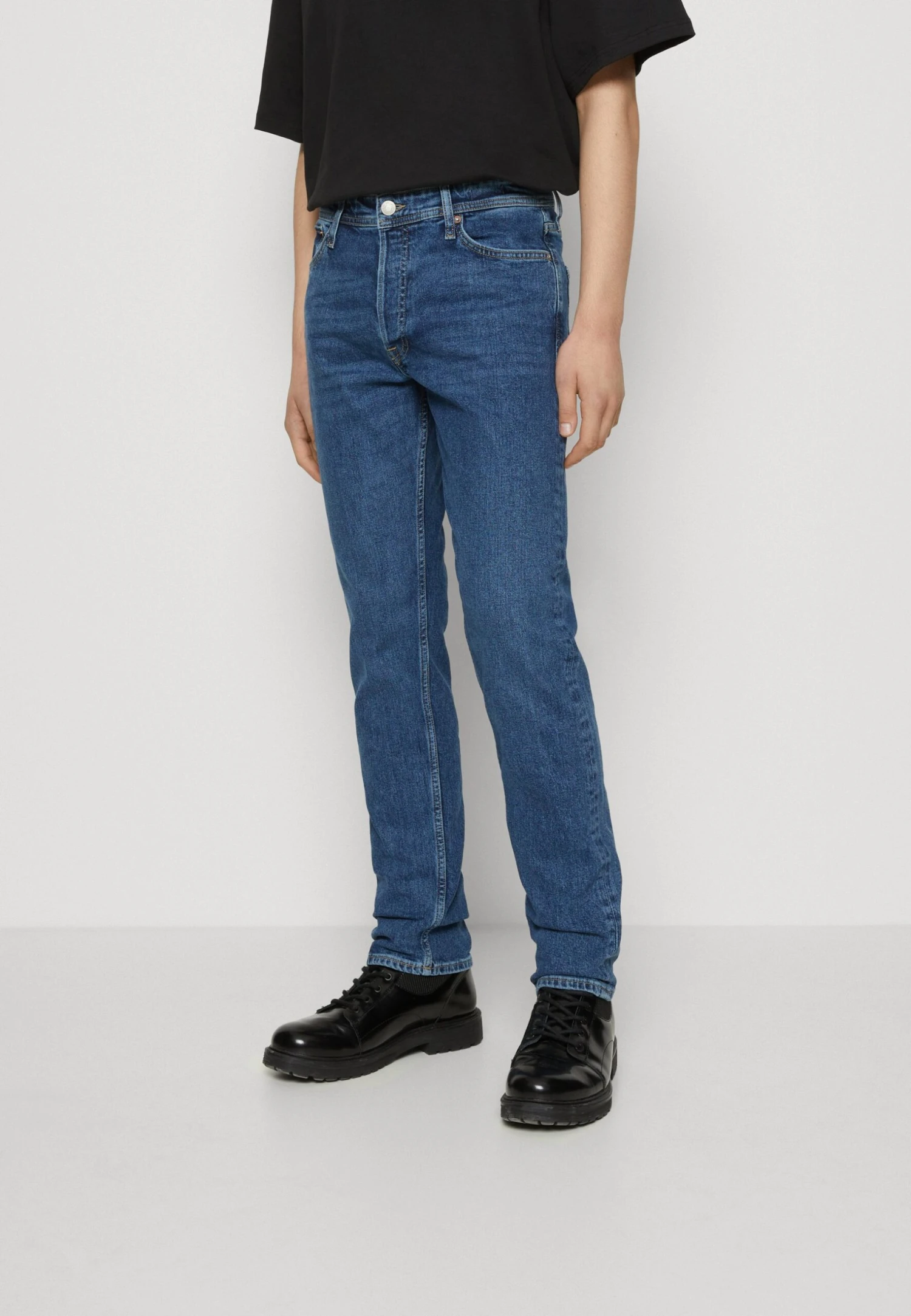 Jack & Jones Jjichris Jjoriginal - Straight Leg Jeans - Blue Denim 1 Jack & Jones Jjichris Jjoriginal - Straight Leg Jeans - Blue Denim