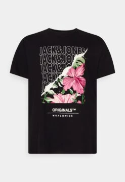 Jack & Jones Jorbooster Tee Crew Neck - T-Shirt Print - Black -Jack & Jones d8a6203695014d5ca2eedbf81708fc75