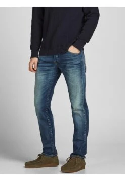 Jack & Jones Jjimike Jjdavis BlNoos - Slim Fit Jeans - Blue Denim