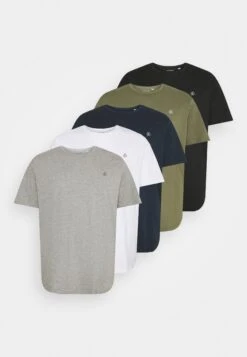Jack & Jones Jorjxj Tee Crew Neck 5 Pack - T-Shirt Basic - White -Jack & Jones d9858f2b8b424a00adb9d35943886676