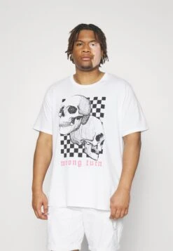 Jack & Jones Jorkoen Tee Crew Neck- T-Shirt Print - White