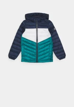 Jack & Jones Junior Jjehero Puffer Hood - Winterjas - Storm White/Navy