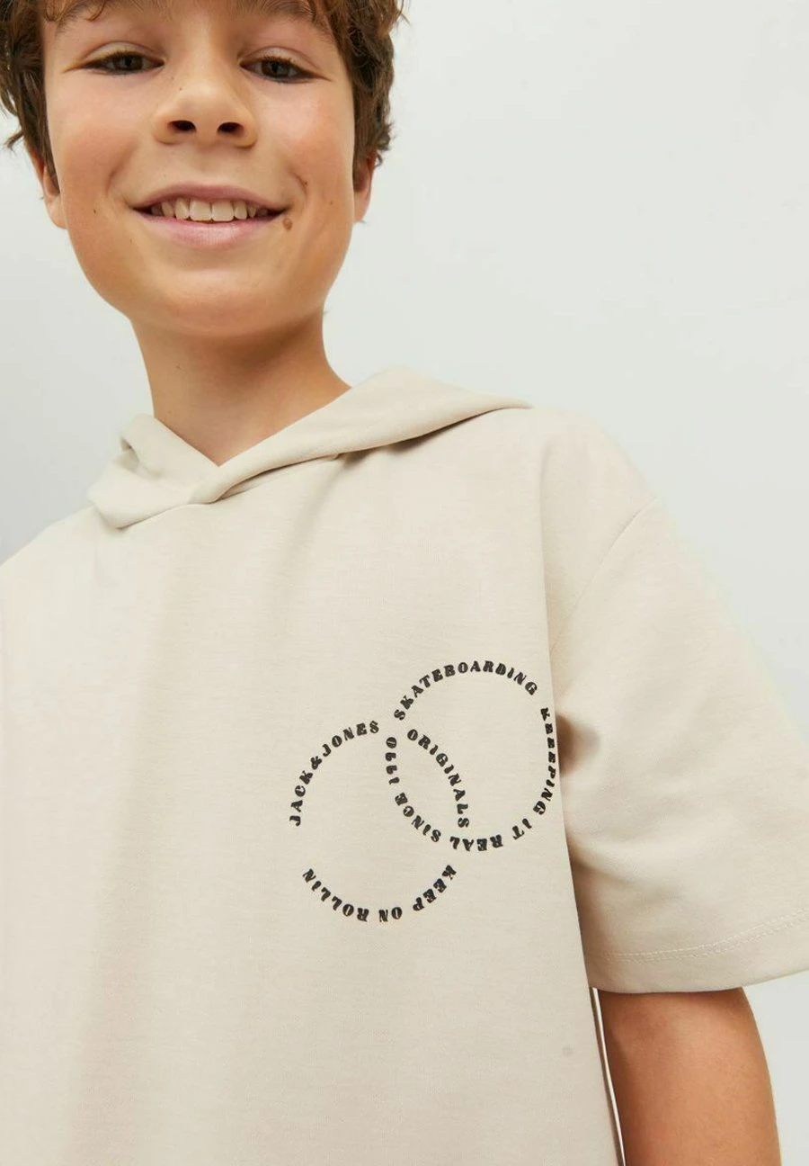 Jack & Jones Junior Skater - T-Shirt Print - Moonbeam 4 Jack & Jones Junior Skater - T-Shirt Print - Moonbeam - Afbeelding 4