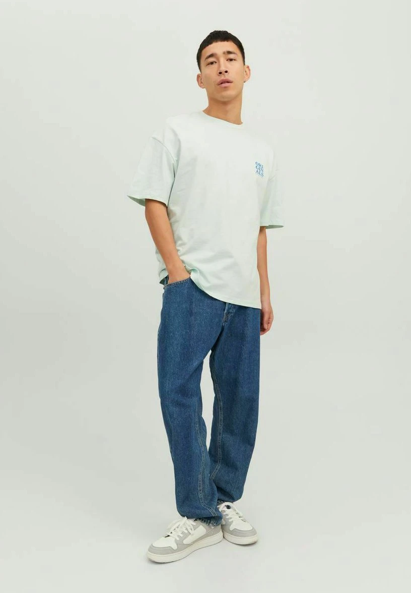 Jack & Jones Crew Neck - T-Shirt Print - Pale Blue 2 Jack & Jones Crew Neck - T-Shirt Print - Pale Blue - Afbeelding 2