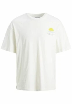 Jack & Jones JorholidaySs Crew Neck Ex2 23 - T-Shirt Print - Cloud Dancer -Jack & Jones dca9b12150f145cfb63bb1c9e8dd1c16