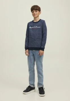 Jack & Jones Junior Jcoberg Crew Neck - Sweater - Navy Blazer