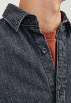 Jack & Jones Henry Wi 052 - Overhemd - Black Denim -Jack & Jones ddbc8bcd98274ff7ae636e91fa9c1bcd