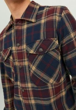 Jack & Jones Jjeeddie Ls Noos - Overhemd - Port Royale -Jack & Jones de856e5aa2ae45bab207f6b48623708e