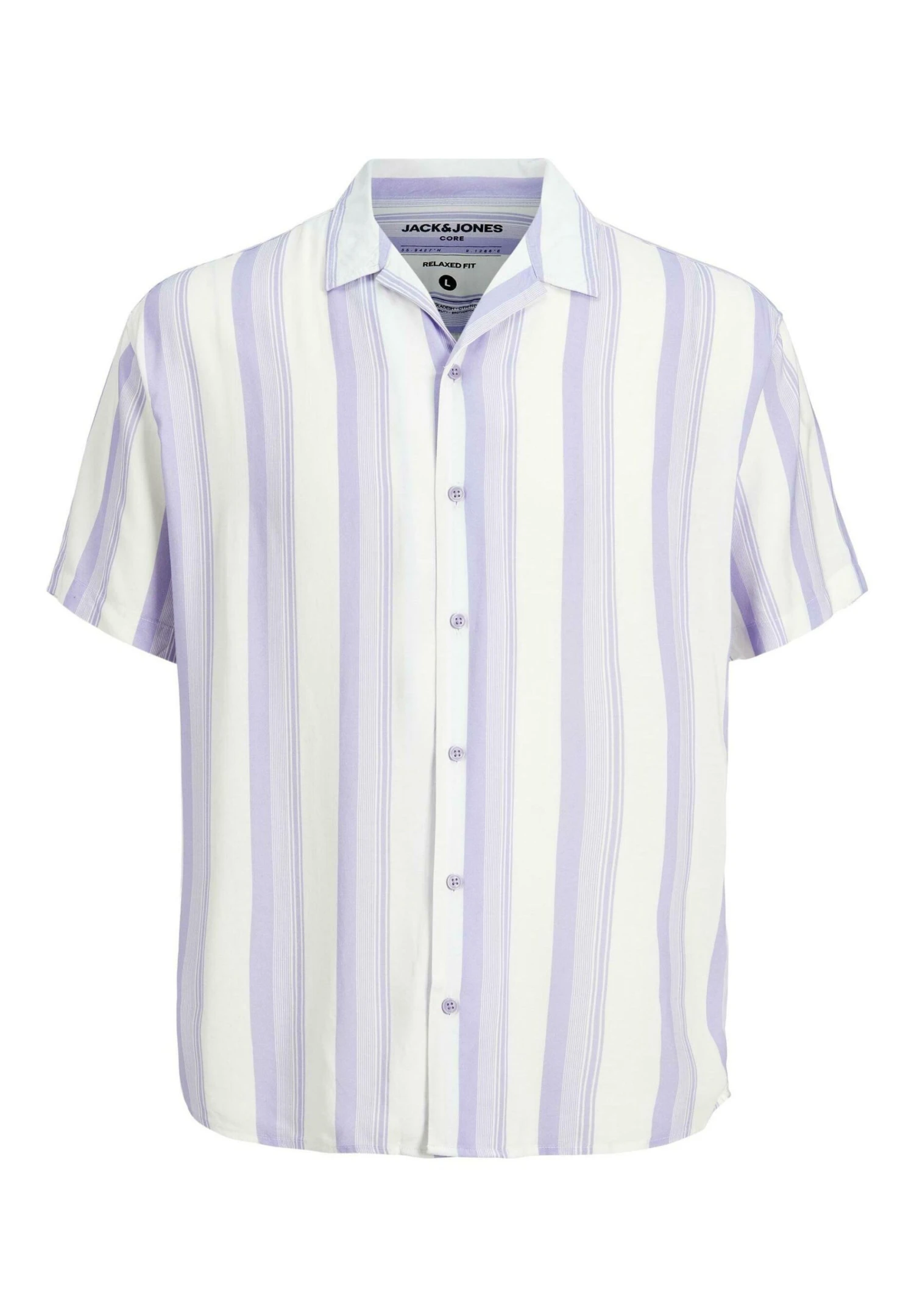 Jack & Jones Jcochain Reggie Stripe Resort- Overhemd - Lavender 7 Jack & Jones Jcochain Reggie Stripe Resort- Overhemd - Lavender - Afbeelding 7