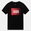 Jack & Jones Junior Jjecorp Logo Tee Play Ss O-Neck Noos Jnr - T-Shirt Print - Black