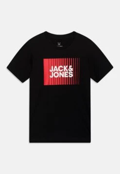 Jack & Jones Junior Jjecorp Logo Tee Play Ss O-Neck Noos Jnr - T-Shirt Print - Black
