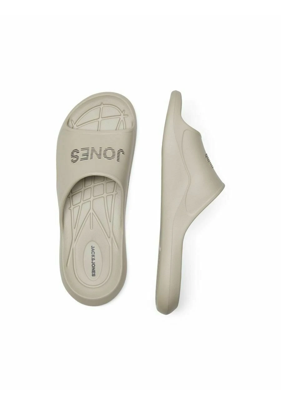 Jack & Jones Jfwgarrix Moulded Slider - Badslippers - Plaza Taupe 4 Jack & Jones Jfwgarrix Moulded Slider - Badslippers - Plaza Taupe - Afbeelding 4