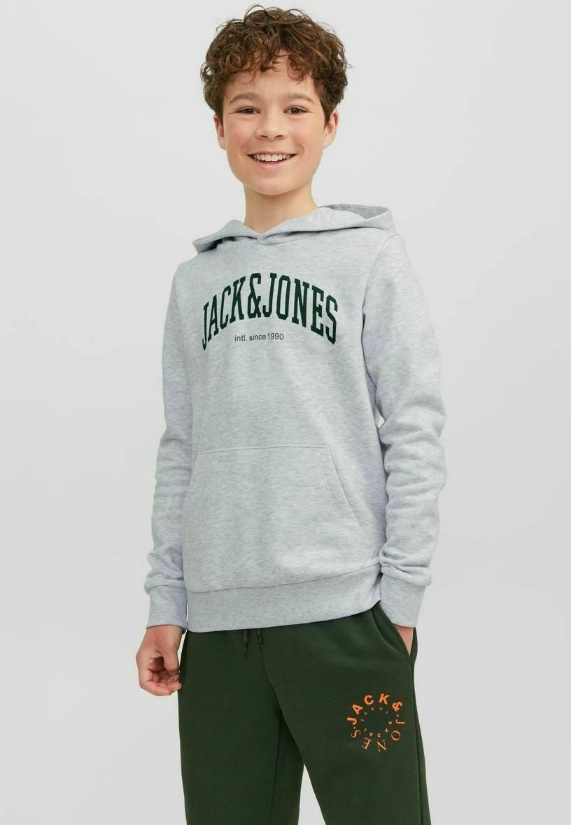 Jack & Jones Junior Hoodie - White Melange 2 Jack & Jones Junior Hoodie - White Melange - Afbeelding 2