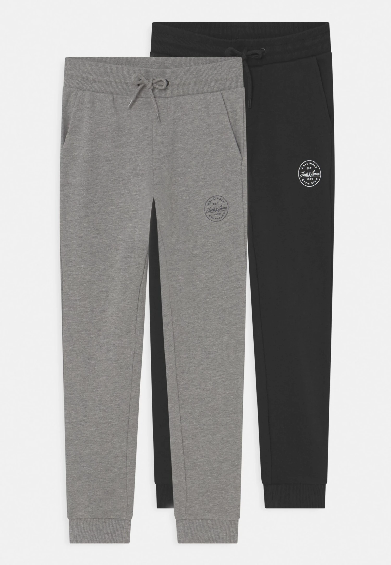 Jack & Jones Junior Jjigordon Jjshark Jr 2 Pack- Trainingsbroek - Black/Light Grey 1 Jack & Jones Junior Jjigordon Jjshark Jr 2 Pack- Trainingsbroek - Black/Light Grey