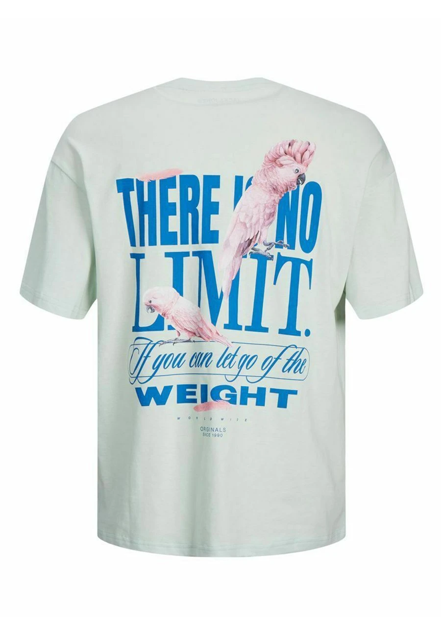 Jack & Jones Crew Neck - T-Shirt Print - Pale Blue 5 Jack & Jones Crew Neck - T-Shirt Print - Pale Blue - Afbeelding 5