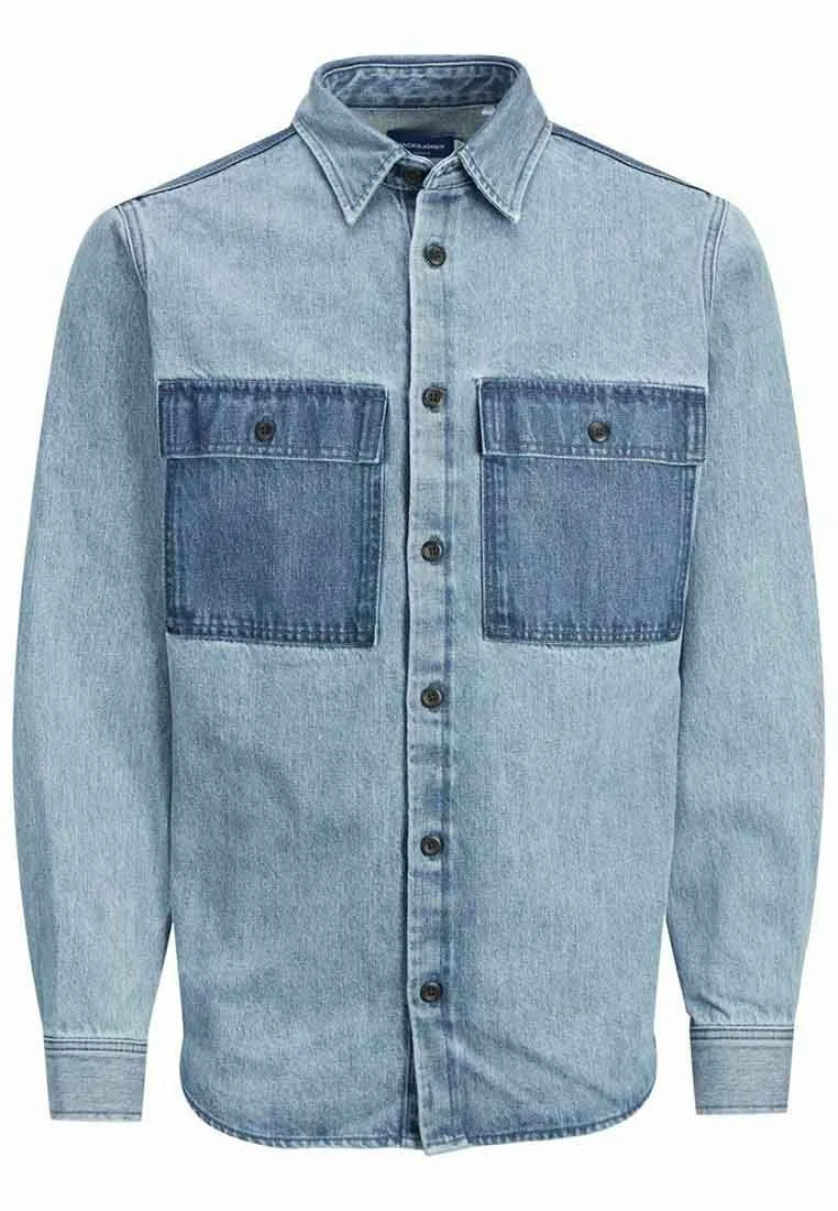 Jack & Jones Overhemd - Light Blue Denim 1 Jack & Jones Overhemd - Light Blue Denim