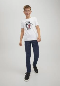 Jack & Jones Junior Jjiglenn Jjoriginal Jnr - Slim Fit Jeans - Blue Denim