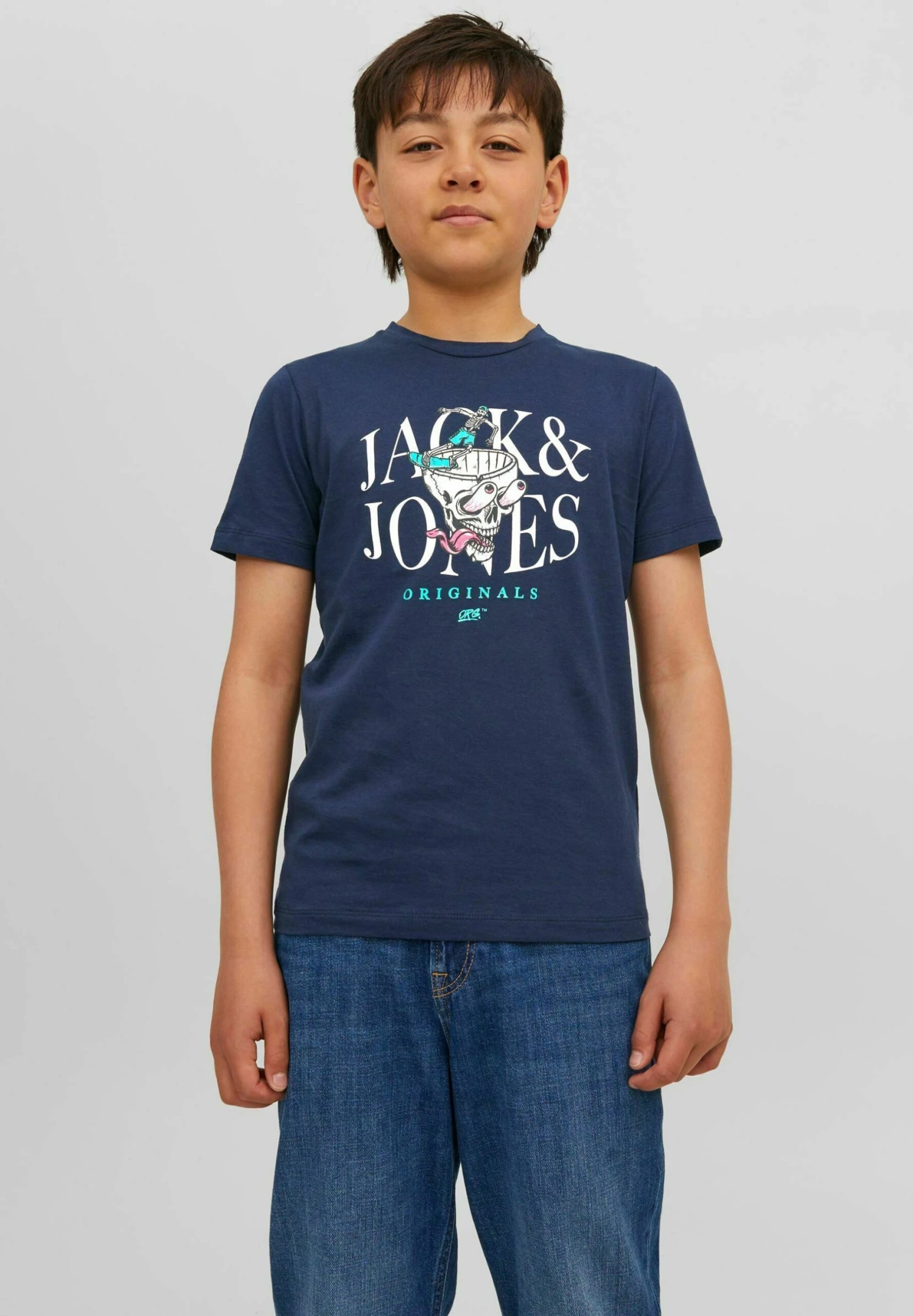 Jack & Jones Junior Jorafterlife Tee Ss Crew Neck Sn Jnr - T-Shirt Print - Navy Blazer 2 Jack & Jones Junior Jorafterlife Tee Ss Crew Neck Sn Jnr - T-Shirt Print - Navy Blazer - Afbeelding 2
