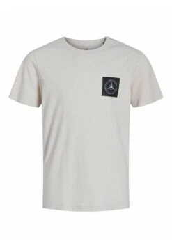 Jack & Jones Junior T-Shirt Print - Moonbeam -Jack & Jones e8069c5b27254b0a89142209932b97b7