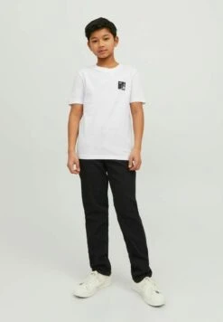 Jack & Jones Junior Logo - T-Shirt Print - White
