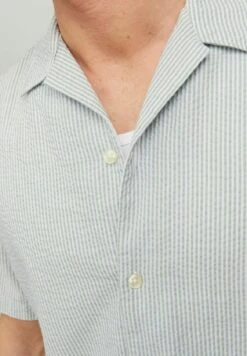 Jack & Jones Kurzarm Seersucker - Overhemd - Slate Gray -Jack & Jones eaf99b33e91d4045a9a5824fa65efea5