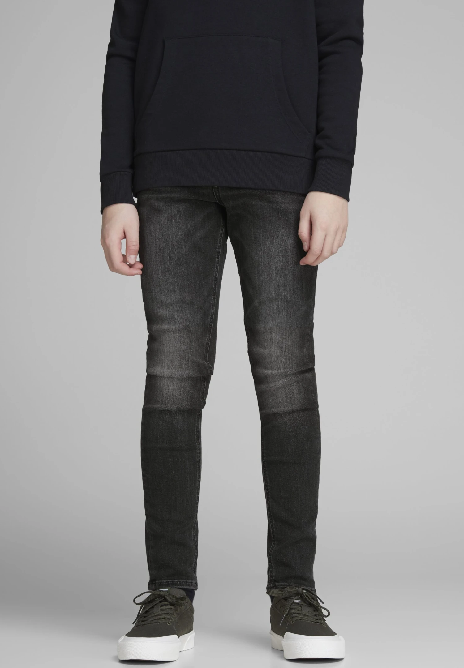 Jack & Jones Junior Jjiliam Jjoriginal - Jeans Skinny Fit - Black Denim 2 Jack & Jones Junior Jjiliam Jjoriginal - Jeans Skinny Fit - Black Denim - Afbeelding 2