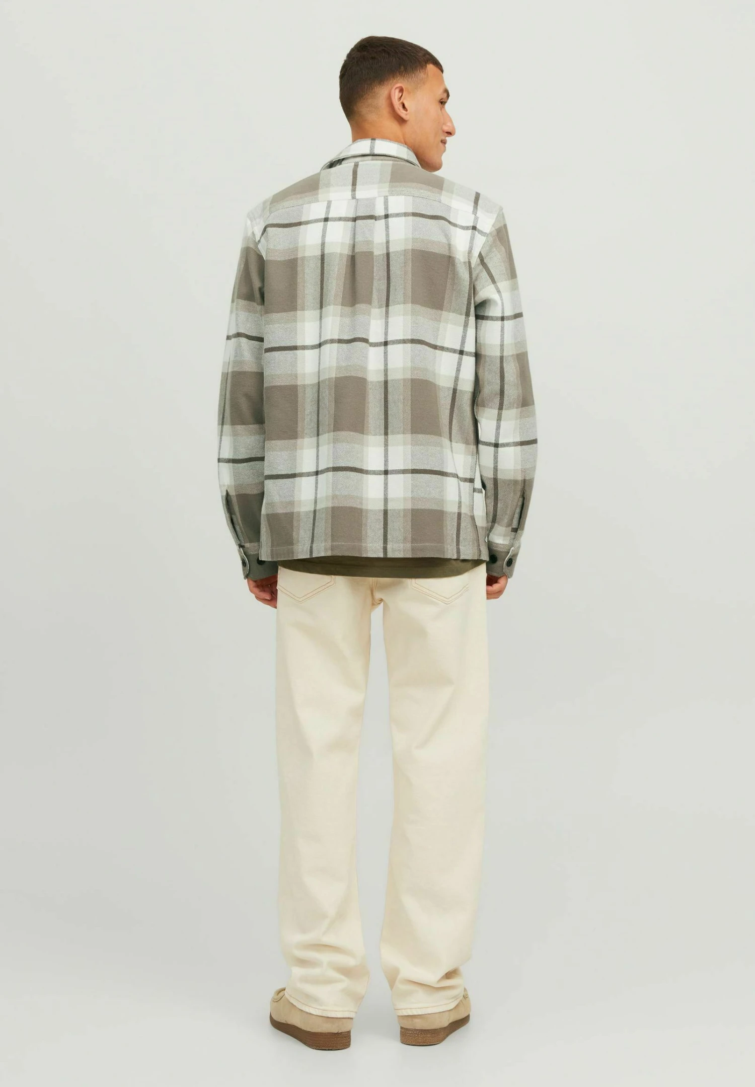 JACK&JONES Premium Jprroy Check Over Ls Sn - Lichte Jas - Brindle 3 JACK&JONES Premium Jprroy Check Over Ls Sn - Lichte Jas - Brindle - Afbeelding 3