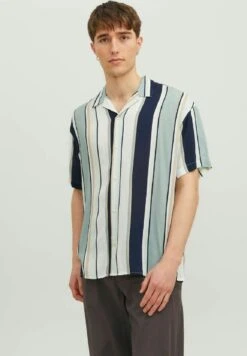 Jack & Jones Gestreiftes - Overhemd - Slate Gray