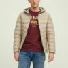 Jack & Jones Wattierte Leichte Kapuzen - Winterjas - Crockery