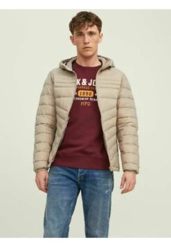 Jack & Jones Wattierte Leichte Kapuzen - Winterjas - Crockery
